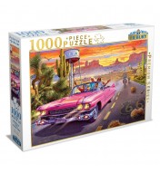 Route 66 Pink Convertible -...